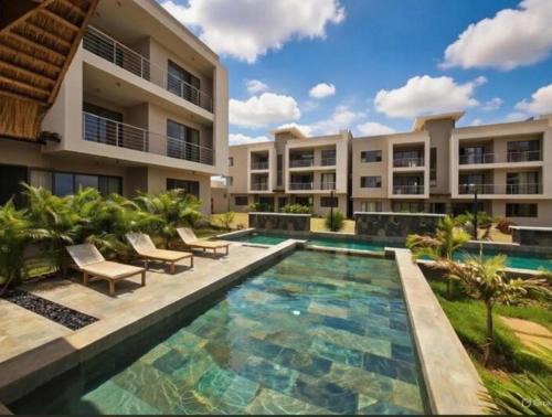 Flic-en-Flac Apartment | Bluerock Residences Luxury 3 bedroom and private rooftop oasis including private jacuzzi with sea and mountain views