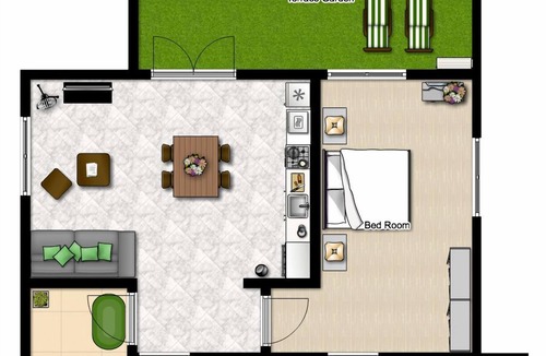 Flic-en-Flac Apartment | ★ 3mins walk to beach, bars&restaurants - Mountain views - Modern & Stylish