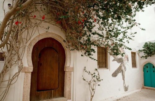 Erriadh House | Dar Meryem Djerba: Houch avec piscine