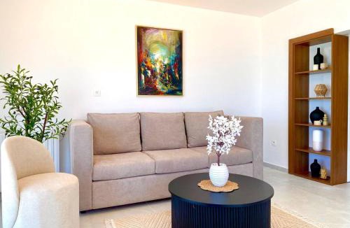 Aousja Apartment | Elegant Beachfront Apartment in La Marsa with Panoramic Sea Views