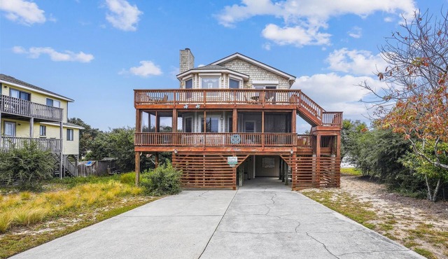 2840 - Turtle-ly Relaxed - Duck Retreat w/Private Pool & Hot Tub in Duck