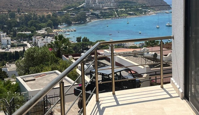 Charming Flat with Sea View near Beach in Akyarlar in Bodrum