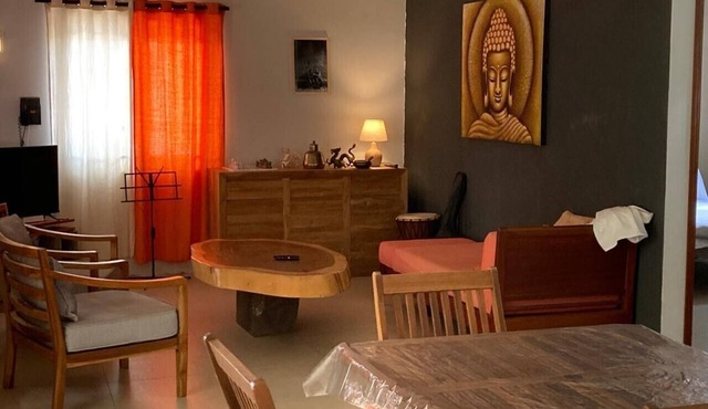 t Charming 3 bedroom villa with WiFi and AC in La Gaulette Sea and mountain view